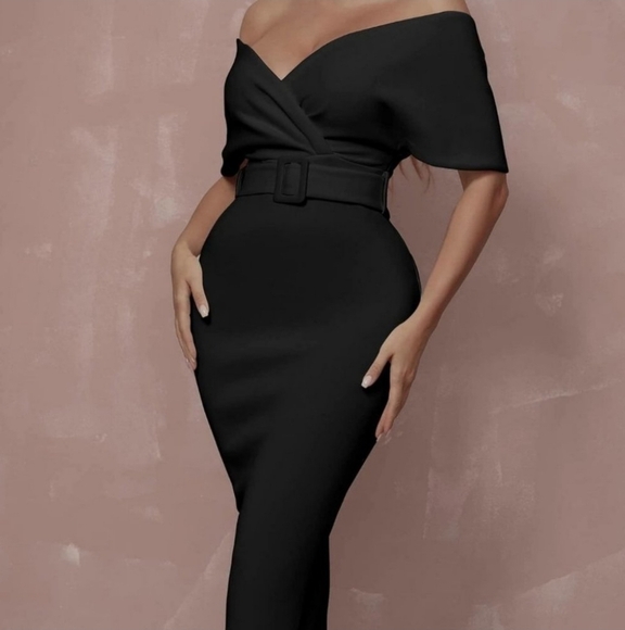 Black Chic Womens bodycon Dress - Picture 4 of 5